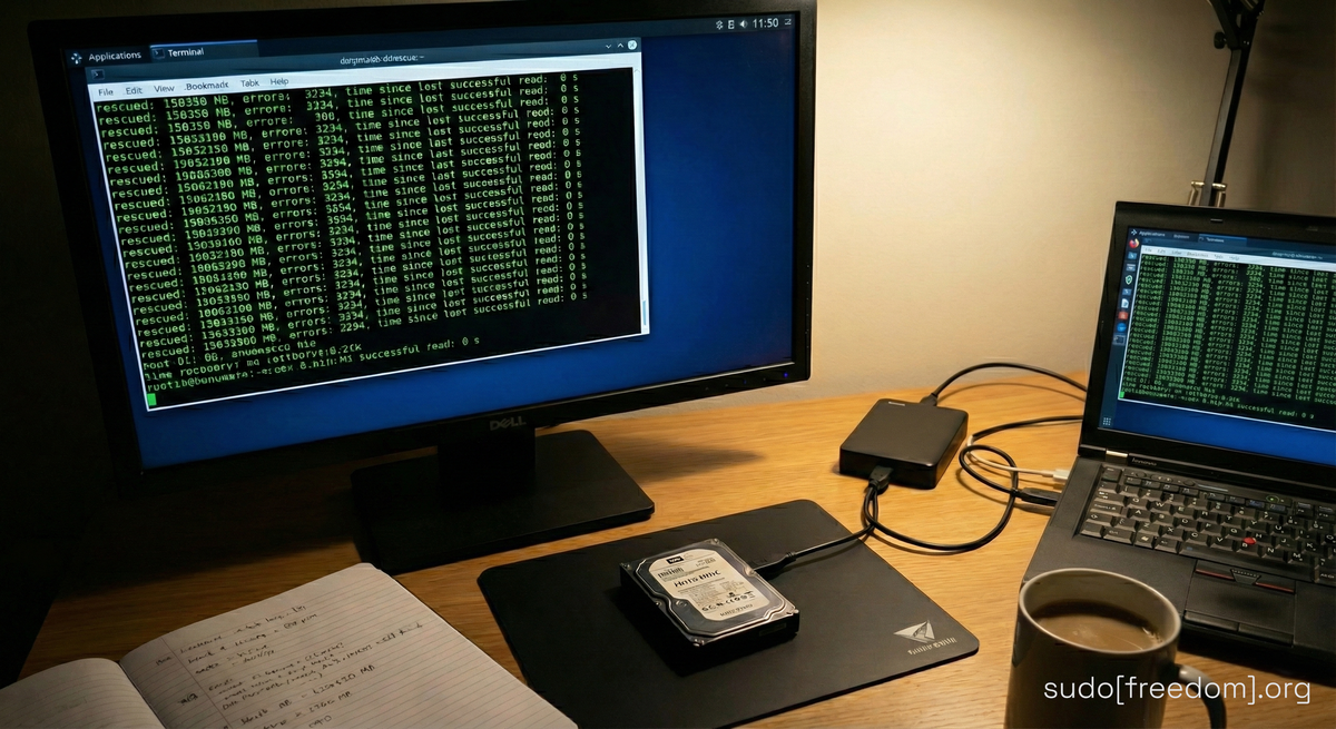 How to Rescue a Failing Hard Drive with Linux: A Real Recovery Story